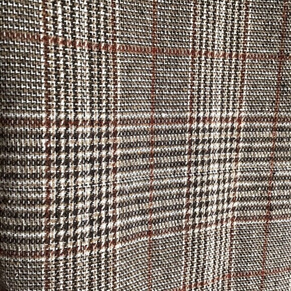 SheIn Brown Plaid Jacket Mid Length Blazer Small - Picture 5 of 10